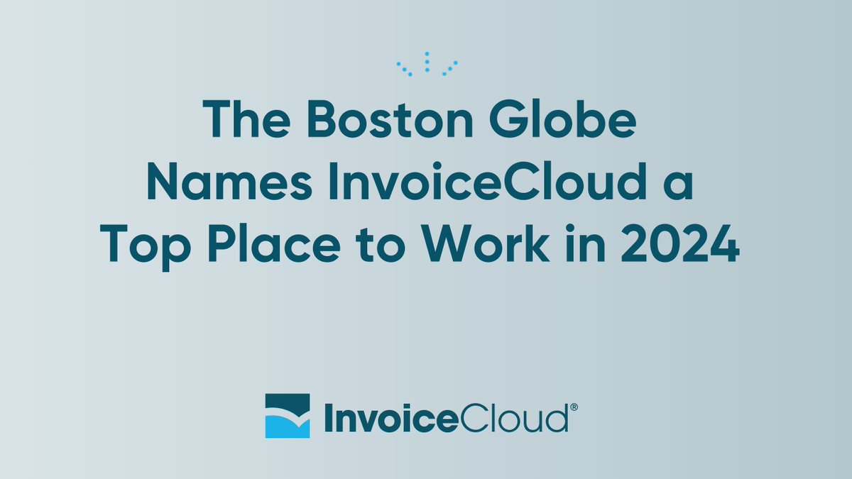 InvoiceCloud (@invoicecloud) on Twitter photo InvoiceCloud is proud to be named one of <a href="/BostonGlobe/">The Boston Globe</a>’s Top Places to Work in Massachusetts! We’re grateful for our team members who make InvoiceCloud a joyful place to work and are dedicated to supporting our customers every day. ow.ly/6wWk50UlEEY InvoiceCloud is proud to be named one of <a href="/BostonGlobe/">The Boston Globe</a>’s Top Places to Work in Massachusetts! We’re grateful for our team members who make InvoiceCloud a joyful place to work and are dedicated to supporting our customers every day. ow.ly/6wWk50UlEEY