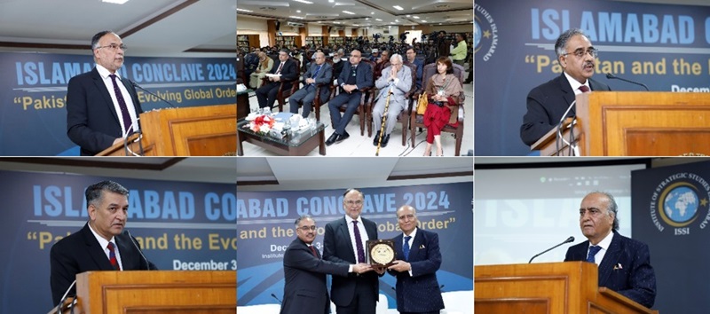 Honoured to have Minister Ahsan Iqbal address Concluding Plenary of Islamabad Conclave,themed “Pakistan and Evolving Global Order.”Stressing 5 key priorities, he emphasises Economic Diplomacy. Conclave attracts cross-section of stakeholders &amp; generates ideas on way forward for🇵🇰.