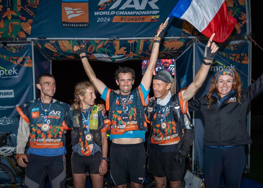 KineticHeidi's tweet image. Standing with the 2024 Adventure Racing World Champions in Ecuador 🇪🇨 Team400 of France! 
Congratulations team you are incredible!
@ARWorldSeries @Imptek_Ecuador 

#arworldseries #arwc2024 #adventureracing #Cuenca #ecuador #ARWorldChamps