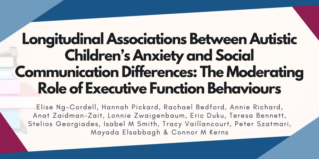 McMaster Autism Research Team (@mac_autism) on Twitter photo 📢New pub w/ MacART members Eric Duku (<a href="/dstatsman/">Eric K. Duku</a>), Terry Bennett, Stelios Georgiades (<a href="/SteliosHG/">Stelios Georgiades</a>), Peter Szatmari (<a href="/drpeterszatmari/">Dr. Peter Szatmari</a>)!
📖“Longitudinal associations between autistic children’s anxiety & social communication differences”: journals.sagepub.com/doi/pdf/10.117…
#Autism #Research 📢New pub w/ MacART members Eric Duku (<a href="/dstatsman/">Eric K. Duku</a>), Terry Bennett, Stelios Georgiades (<a href="/SteliosHG/">Stelios Georgiades</a>), Peter Szatmari (<a href="/drpeterszatmari/">Dr. Peter Szatmari</a>)!
📖“Longitudinal associations between autistic children’s anxiety & social communication differences”: journals.sagepub.com/doi/pdf/10.117…
#Autism #Research