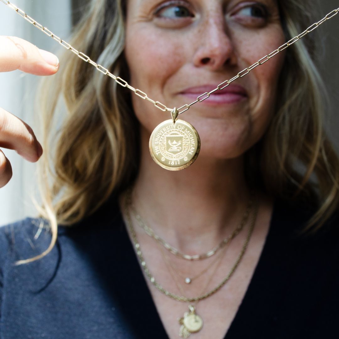 michiganalumni's tweet photo. Kyle Cavan Jewelry is new to #GoBlueRewards! Alumni Association members can get 10% off its luxe University of Michigan collection that was inspired by U-M traditions and is perfect for holiday gifting: