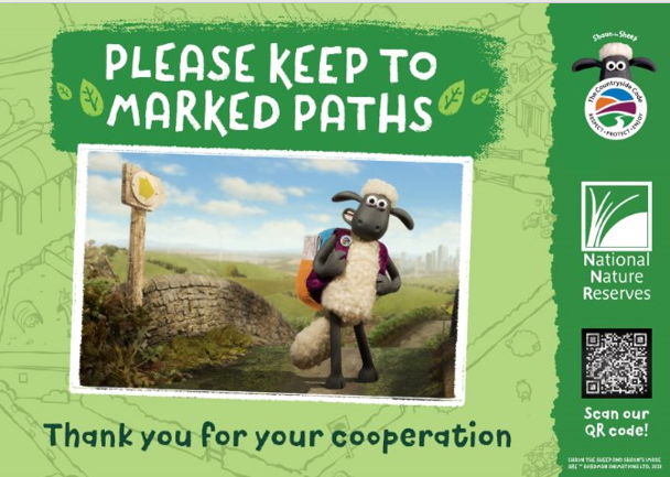 On your next visit to the #LDV please take notice of our new signage designed in partnership with <a href="/TheCoCodeNE/">The Countryside Code</a>, and like Shaun, please respect the signs and stick to the Public Rights of Way to help protect the site and its special wildlife <a href="/NEYorksNLincs/">Natural England Yorkshire and North Lincolnshire</a>