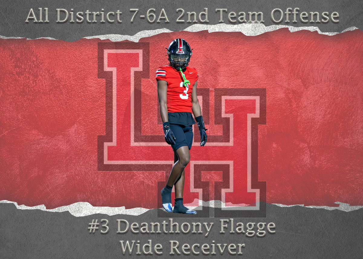 LHHS Football (@lhhs_football) on Twitter photo Congrats to <a href="/Lahdee8k/">DeAnthony Flagge</a> for being named All District 7-6A 2nd Team Offense! #RecruitLH Congrats to <a href="/Lahdee8k/">DeAnthony Flagge</a> for being named All District 7-6A 2nd Team Offense! #RecruitLH