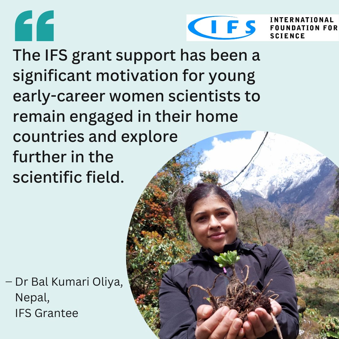 INTERNATIONAL FOUNDATION FOR SCIENCE tweet media