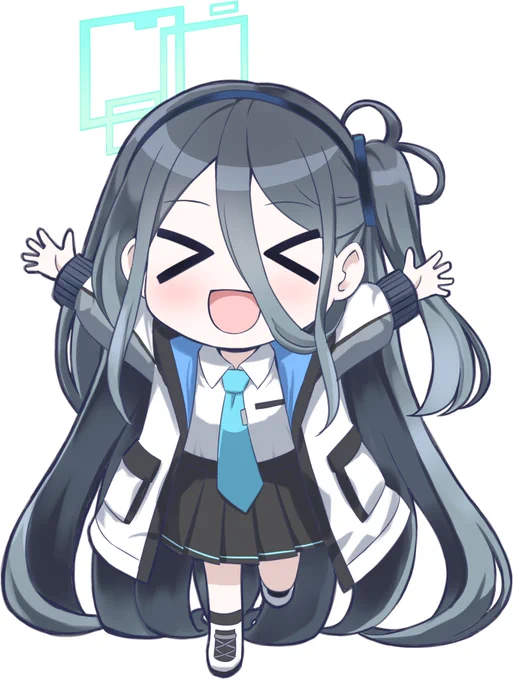 この絵柄でグッズ制作も考えたのですが、ブルアカで私の事知ってくれた人は漫画の絵柄の方がご存じだろうということで普通の頭身絵で作ろうかなと思ってます 