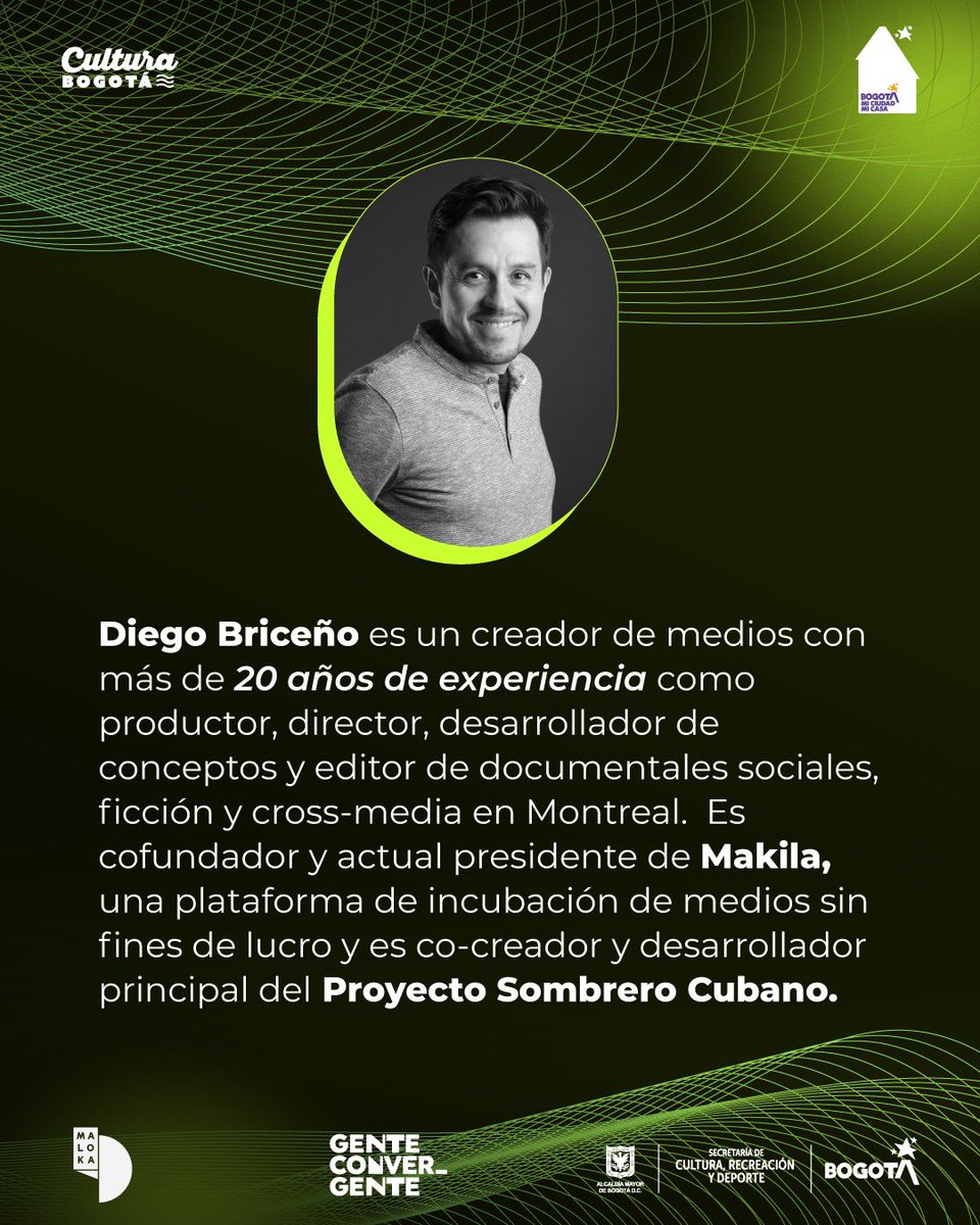 MalokaBogota's tweet photo. Conéctate hoy 5 de diciembre a la charla de conexión convergente "Fondos internacionales y financiación de proyectos" con el creador de medios Diego Briceño.
🔗Link de inscripción: https://t.co/MJXQaB5diK https://t.co/W17YRNBZIo