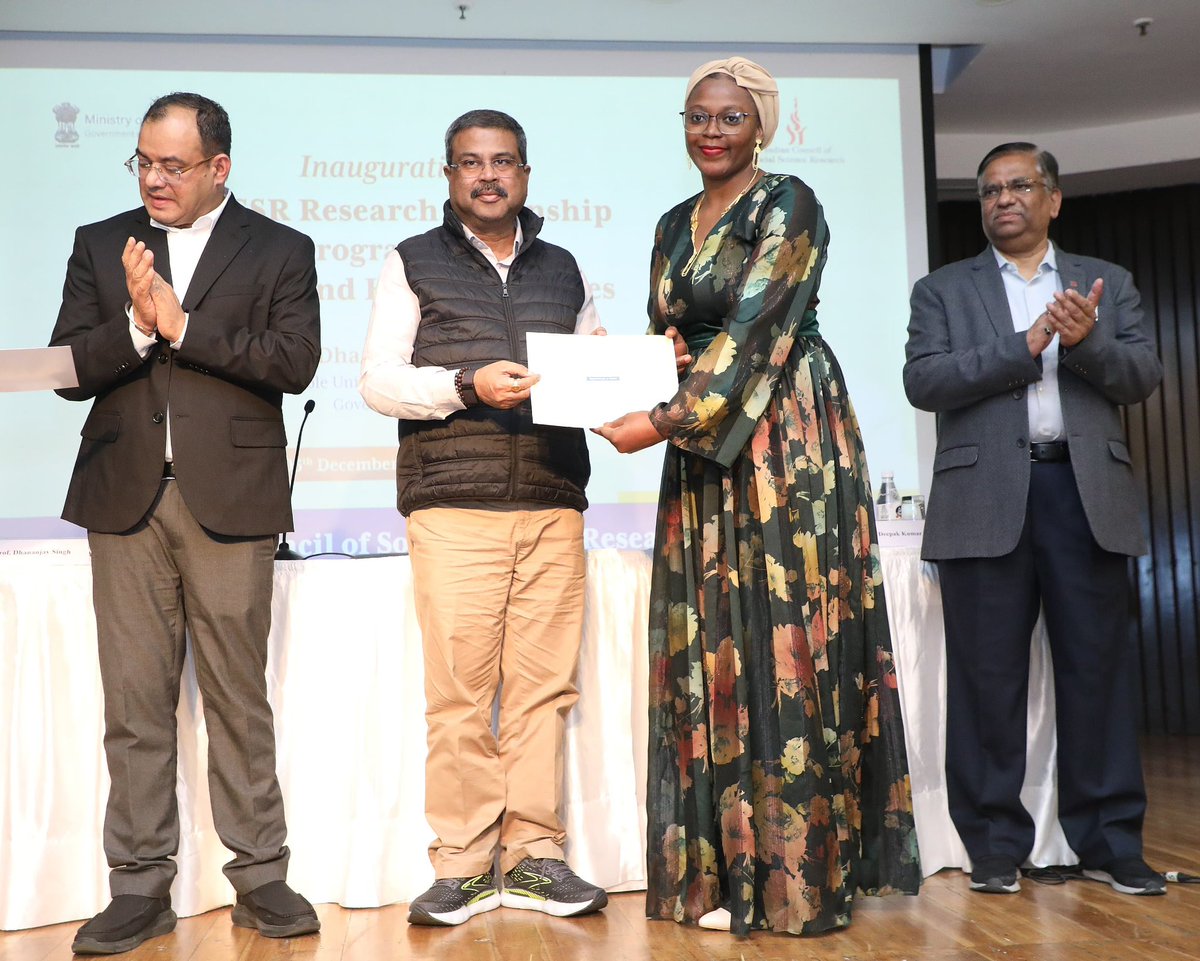dpradhanbjp's tweet photo. Launched the ICSSR Research Internship Programme in Social and Human Sciences, an excellent opportunity for postgraduate students across diverse fields of social and human sciences to contribute to social science research aligned to the national objective of #ViksitBharat. https://t.co/hRkkAOzNI1