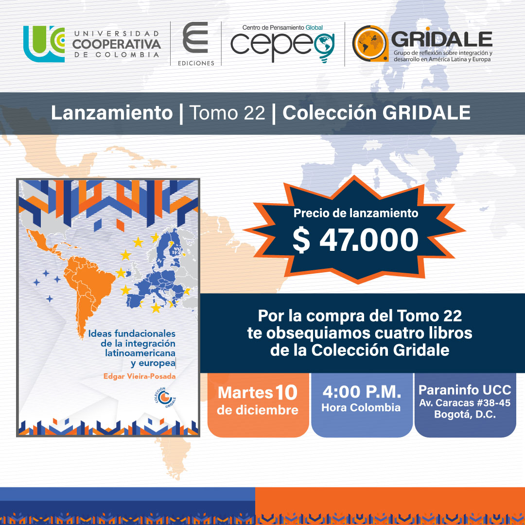 GridaleOrg's tweet photo. 📷 ¡No te pierdas este gran evento! 📷📷
Por el precio de lanzamiento de $47.000, ¡te obsequiamos cuatro libros adicionales de la Colección GRIDALE!
¡No pierdas esta oportunidad! 📷📷
#LanzamientoTomo22 #IntegraciónLatinoamericana #CEPEG #gridale https://t.co/hUxMWm9Ksz