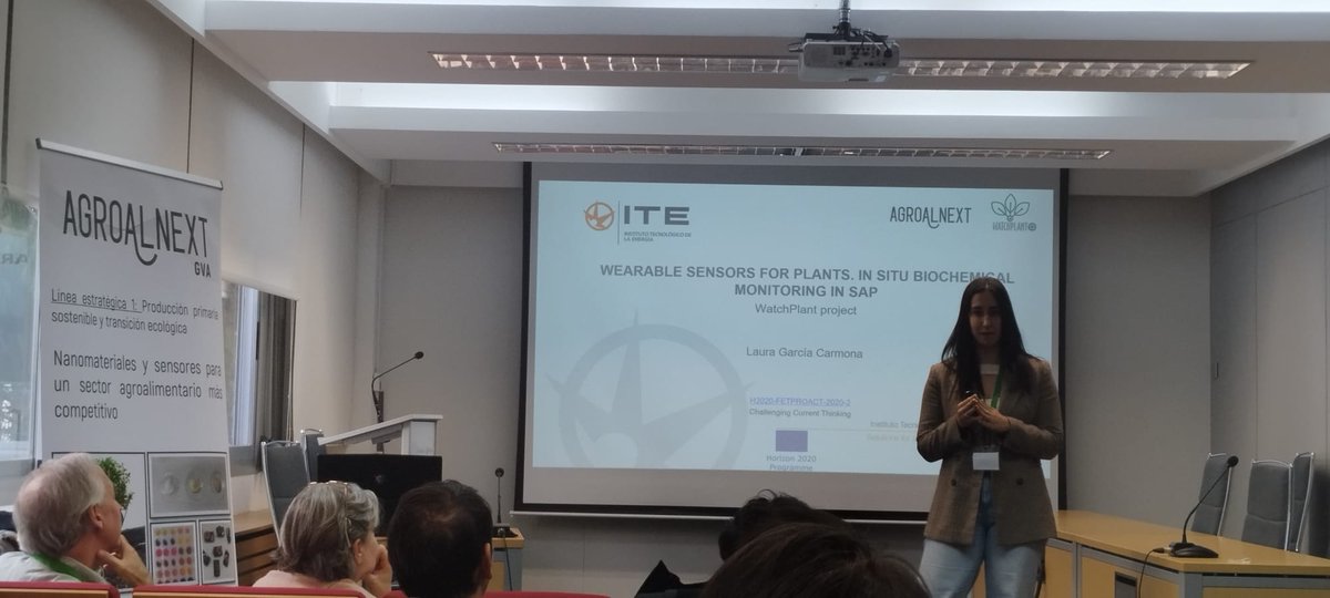 Our colleague Laura García has participated in the congress organised by AGROALNEX at the <a href="/UV_EG/">Universitat València</a>  where she has exhibited the results of the WATCHPLANT project on electrochemical biosensors.

#WatchplantProject #Biosensors