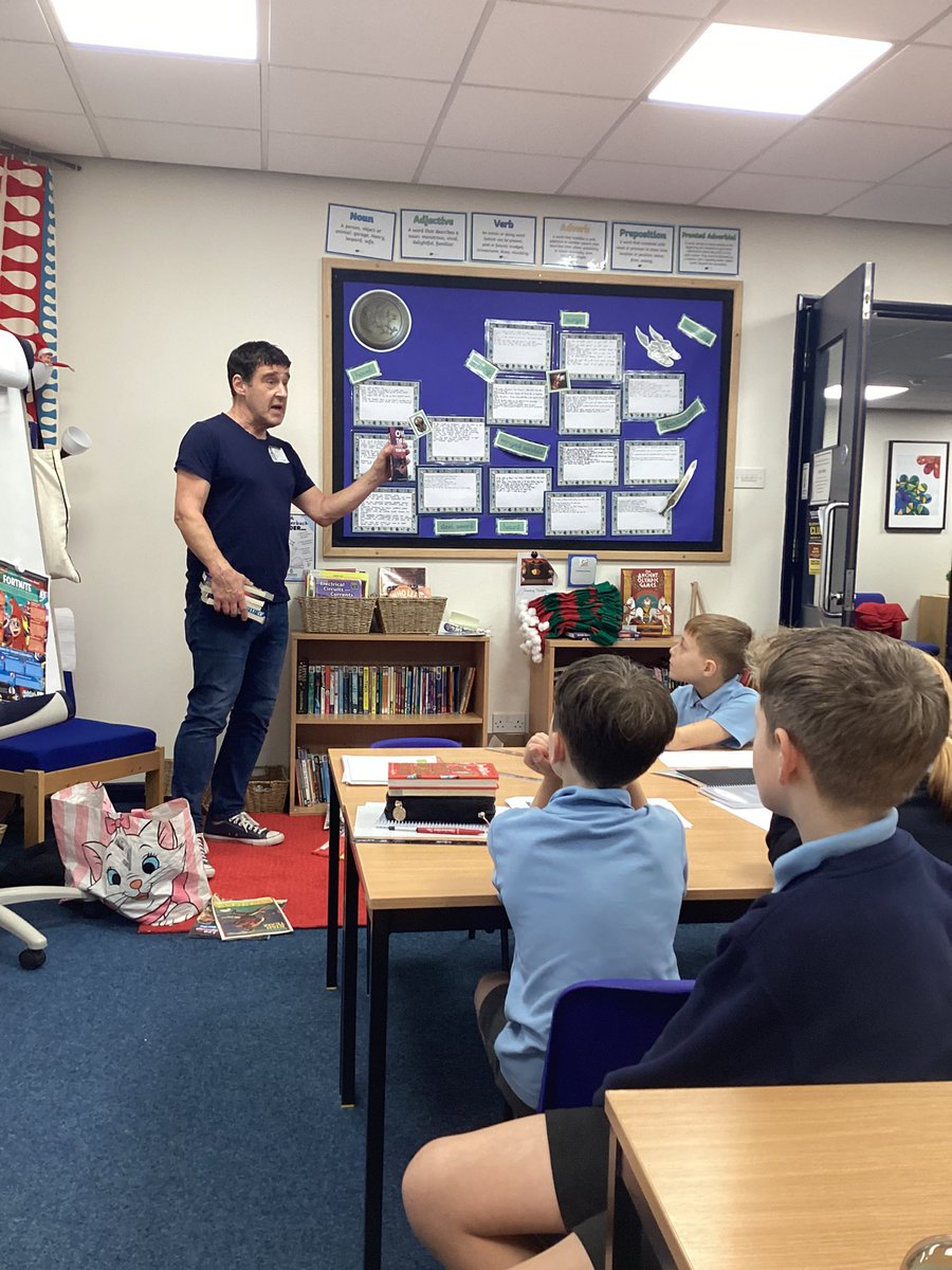 We were extremely excited to meet Tom Palmer today and hear all about his brilliant stories - I know that Year 4 have been inspired by him. Ask them all about his books ( I think they might be added to some Christmas lists!) #tompalmerauthor