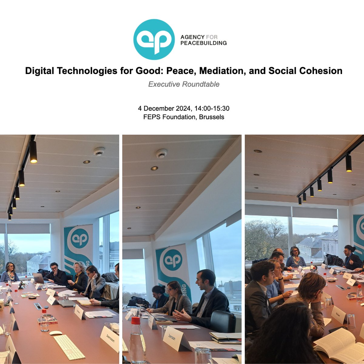 🗓️ Yesterday at <a href="/FEPS_Europe/">FEPS</a>  we hosted an executive roundtable on the role of digital tech in #peace processes &amp; social cohesion

Thanks to all the contributors! 🌎

Together we explored the challenges &amp; opportunities of #PeaceTech in today’s mediation global scenario