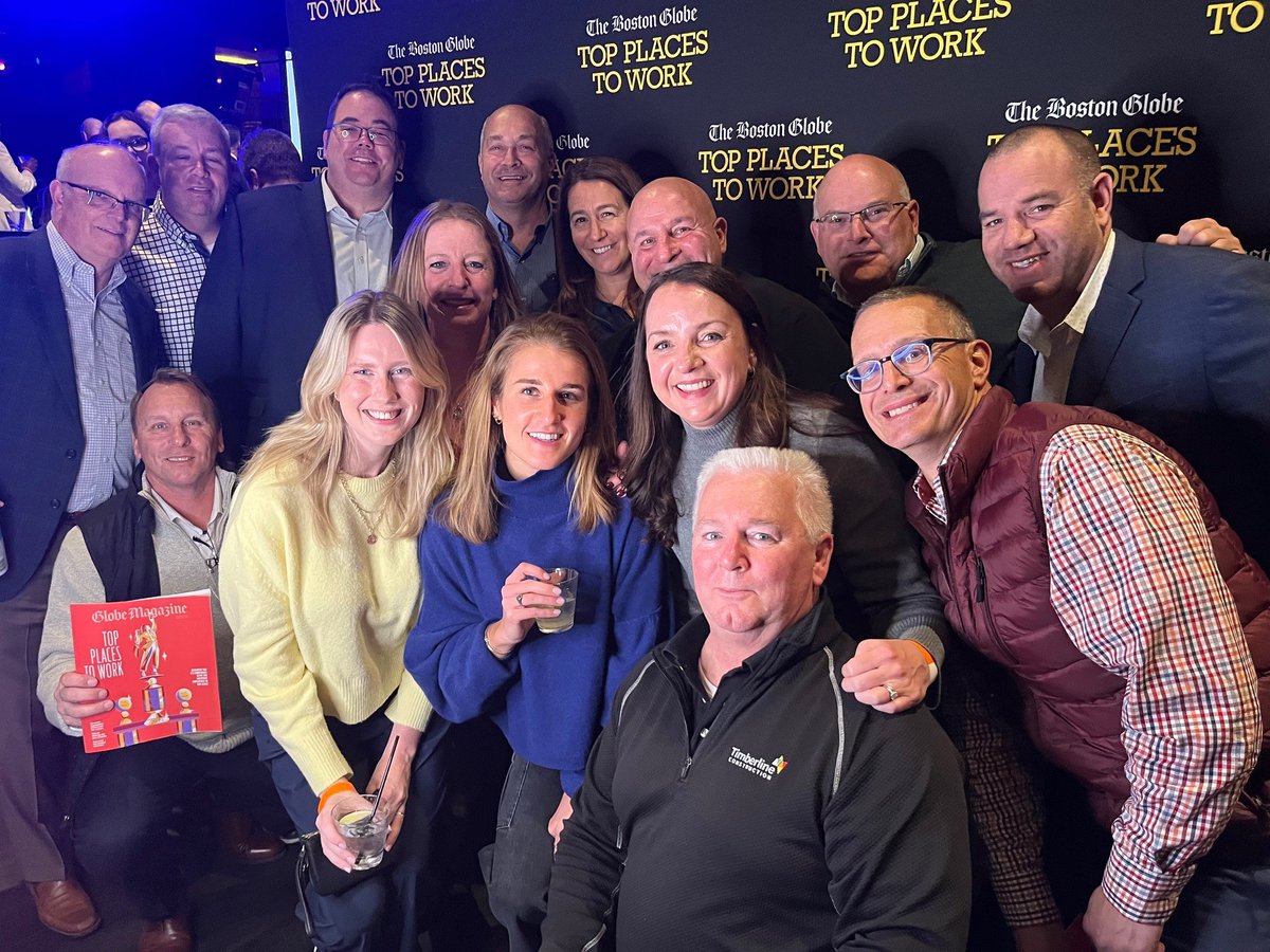 Timberline is thrilled to announce that we have been honored by The Boston Globe as a Top Place to Work for 2024. Read more: bit.ly/41hv0Sj
#workboston #topplacetowork #employeeappreciation #hiring #exceptionalnoexceptions #constructionmanagement