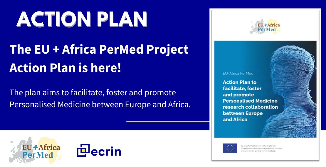 ECRIN_ERIC's tweet image. The @EU_AfricaPerMed Project Action Plan is here! 📢
The plan aims to facilitate, foster and promote #PersonalisedMedicine between Europe and Africa.
Find out more via the article: lnkd.in/eA7_a_C2
#ResearchCollaboration #GlobalHealth