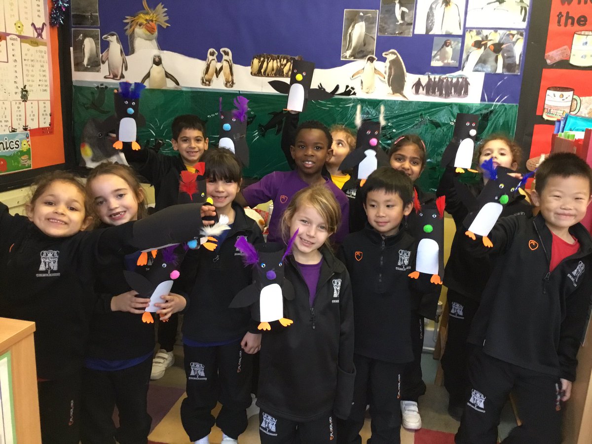 #SJCR7 pupils have made a cold looking display all about penguins. #SJCInfants #SJCArt #SJCDT