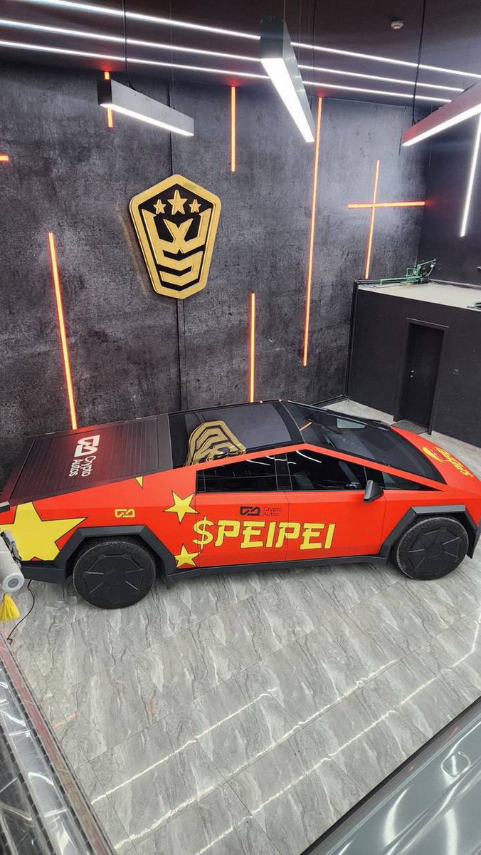 zucht_PEIPEI's tweet photo. Say hi to the $PEIPEI cybertruck 🇨🇳🐸🚘 What an eye catcher 👀

@Peipeierc20 https://t.co/1KKXl6CE1Z