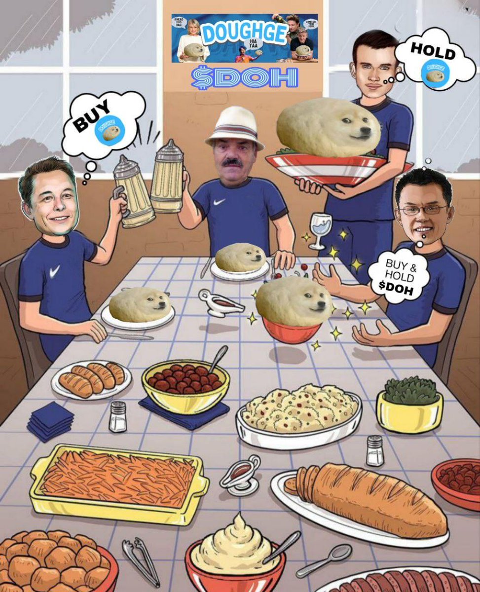 🌟 ($DOH):
Don't miss your chance to make a lot of $DOH during this BULLRUN! 🌟

Doughge — where dough meets Doge! 🥖✨ This delightful memecoin fired up the crypto scene back in May, peaking at an impressive $5 million market cap. After a brief cooldown, we’re bringing it back!