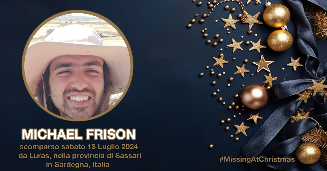 MisPersSupport's tweet photo. Michael Frison, 25, scomparso sabato 13 Luglio 2024 da Luras, nella provincia di Sassari, in Sardegna, Italia https://t.co/dK0OlPlgLZ #MissingAtChristmas #FindMichaelFrison #MissingPersonsSupport https://t.co/8aEIEeuCim