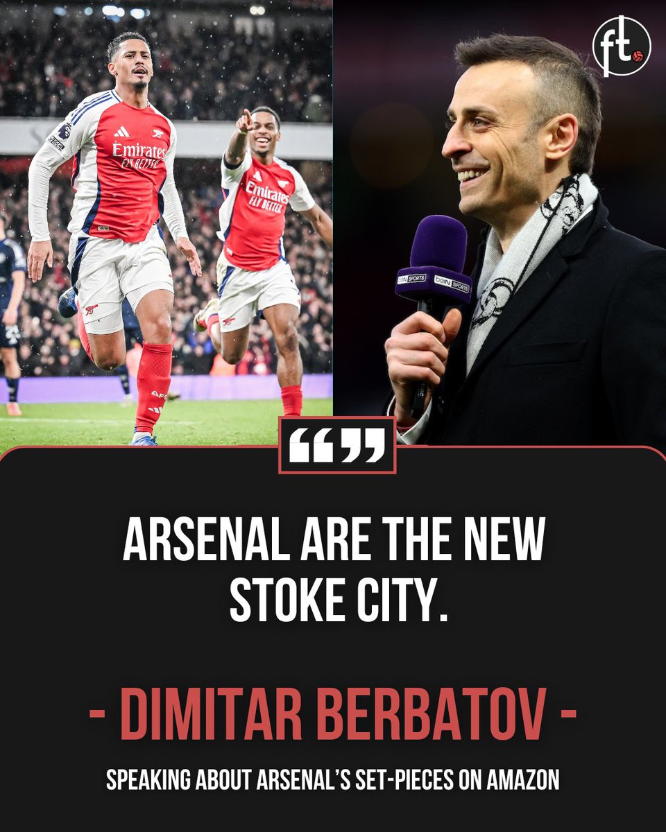 🗣️ Dimitar Berbatov on Arsenal's threat from set-pieces: