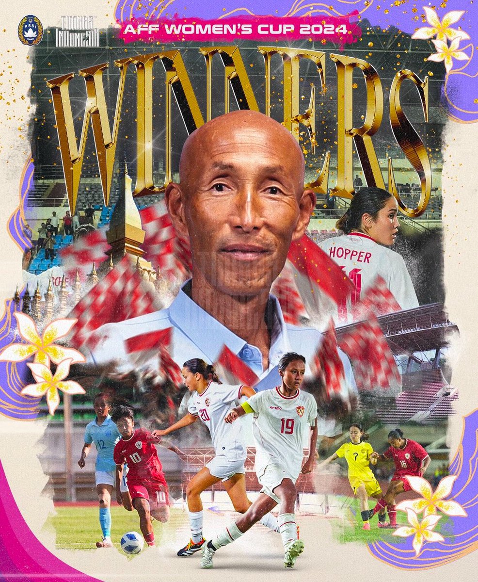 ahsgshdjad's tweet photo. 🚨SEJARAH BARU

SELAMAT TIMNAS WANITA INDONESIA MENJADI JUARA PIALA AFF 2024🔥

#timnasday https://t.co/KtoYvKkhs1