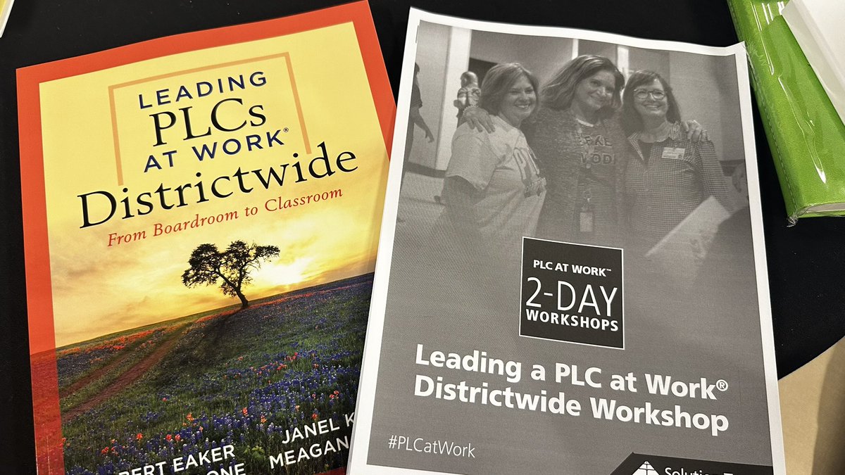 DrBinnicker's tweet photo. Excited to be at the Leading PLCs at Work Districtwide Workshop today! Collaborating with inspiring educators to strengthen our commitment to professional learning communities and student success. #PLCsAtWork #1LISD https://t.co/Ua4WINTcdD