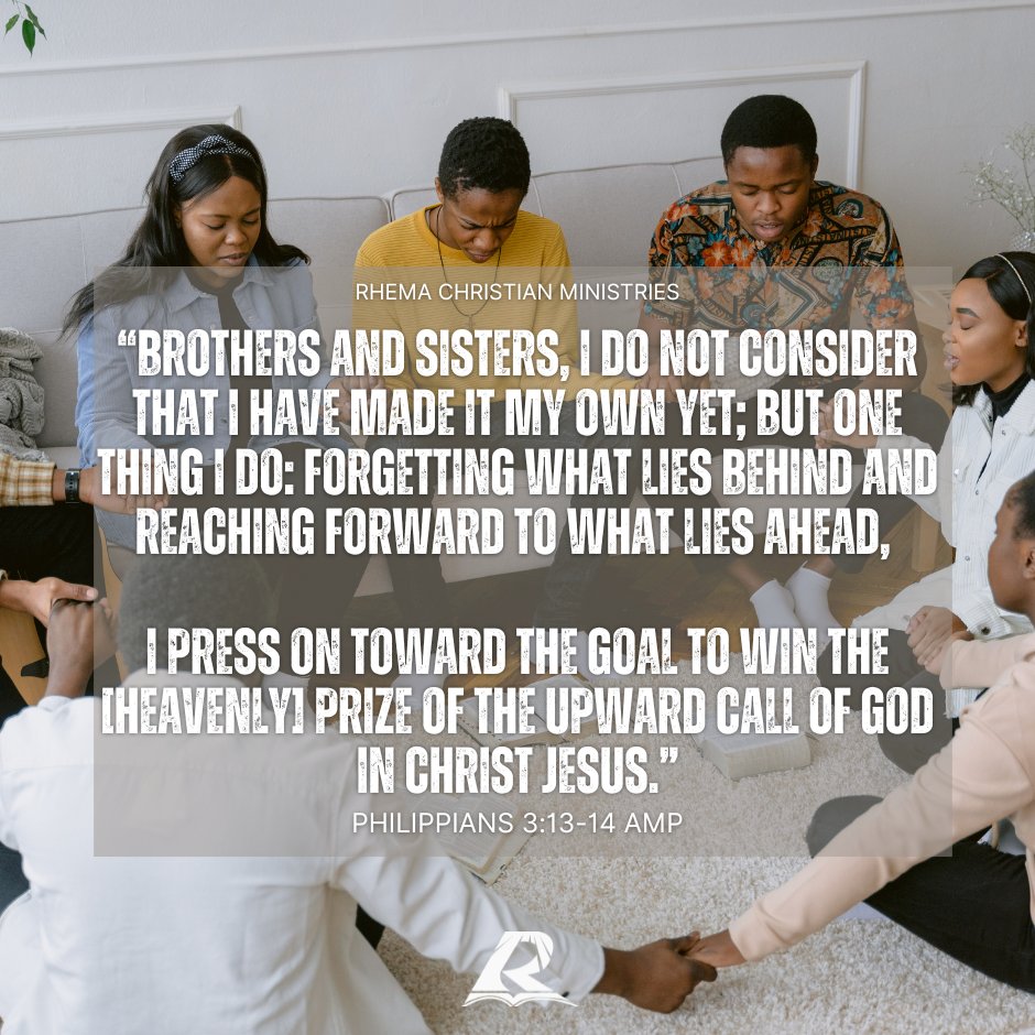 rhemacanada's tweet image. "I do not consider that I have made it my own yet; but one thing I do: forgetting what lies behind and reaching forward to what lies ahead, I press on toward the goal to win the [heavenly] prize of the upward call of God in Christ Jesus." Phil. 3:13-14 AMP

#Refocusing