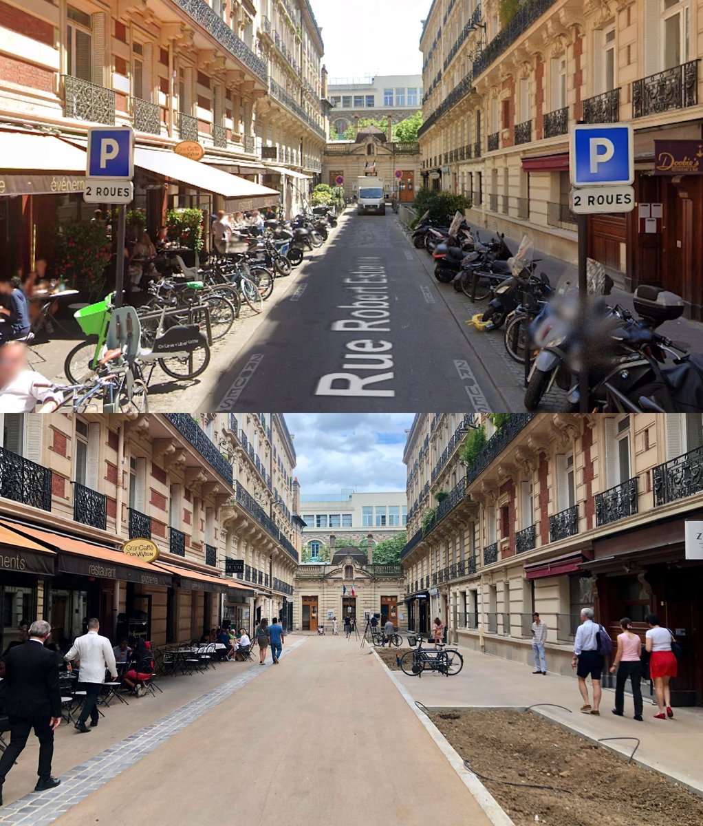 Barnefamilier og eldre utestengt fra nok en gate i Paris.