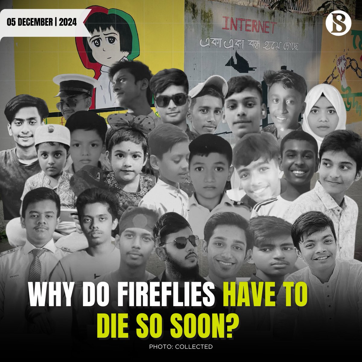 tbsnewsbd's tweet image. As today marks four months since the end to the uprising which led to the fall of the Hasina regime, we take a moment to pay tribute to the graves of these fireflies that we wish to make proud.

[Link in Comments]

#julyuprising #StudentProtests  #julymovement  #TBSNews