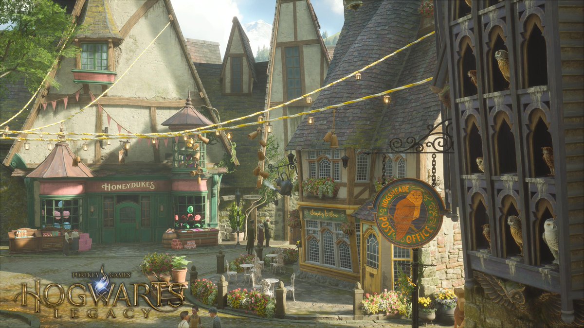 photomodegame's tweet photo. 広場で写真撮るとどうしてもハニードゥークスが主役になっちゃうねえ
#HogwartsLegacy
#ホグワーツ・レガシー https://t.co/G3gyKhSBGt