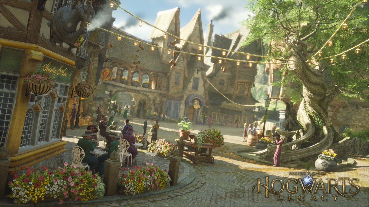photomodegame's tweet photo. 広場で写真撮るとどうしてもハニードゥークスが主役になっちゃうねえ
#HogwartsLegacy
#ホグワーツ・レガシー https://t.co/G3gyKhSBGt