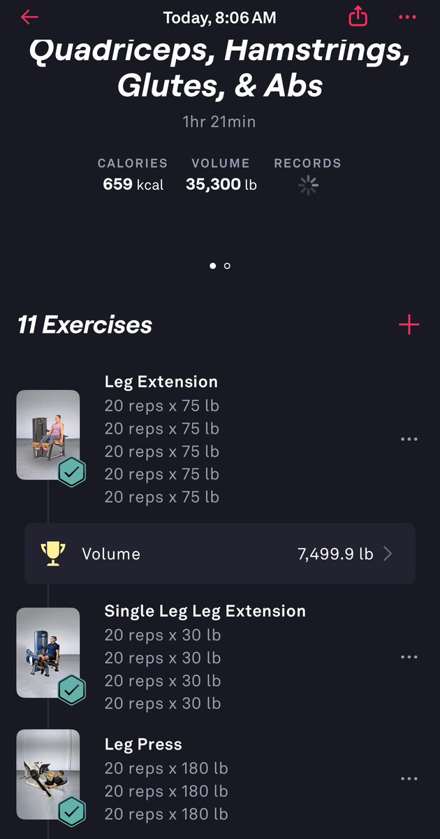 therealJonLamb's tweet photo. This morning’s workout stats are IN! 💪 I torched 659 calories and moved a whopping 35,300 lbs of total volume (that’s like lifting a herd of elephants… probably). 🏋️‍♂️

#FitByFaithWithJon is in full swing, and let me tell you, it’s not just my legs feeling the burn — my faith is getting a workout, too! As Hebrews 11:1 (ESV) says: “Now faith is the assurance of things hoped for, the conviction of things not seen.” And let’s be real, I haven’t seen my abs yet, but I’ve got the conviction they’re in there somewhere!

If you’re wondering, this journey isn’t just about shedding pounds; it’s about becoming the best version of me — one leg press, squat, and Romanian deadlift at a time. 🏋️‍♂️ But don’t worry, I’m keeping my sense of humor (and hopefully my balance) intact!

To anyone else chasing their goals, whether it’s in the gym, at work, or in life — keep the faith, and maybe throw in a few squats while you’re at it. @FitbodApp