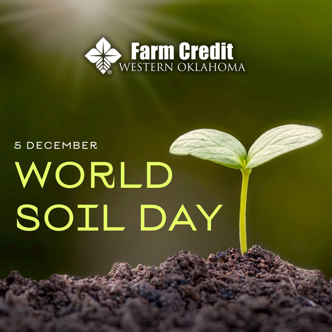 Soil is a fundamental element of farming and ranching.  We proudly support the efforts of our Oklahoma producers as they lead the way in smart agricultural practices to conserve and improve soil to ensure a sustainable future. 
#worldsoilday #oklahoma #agriculture
