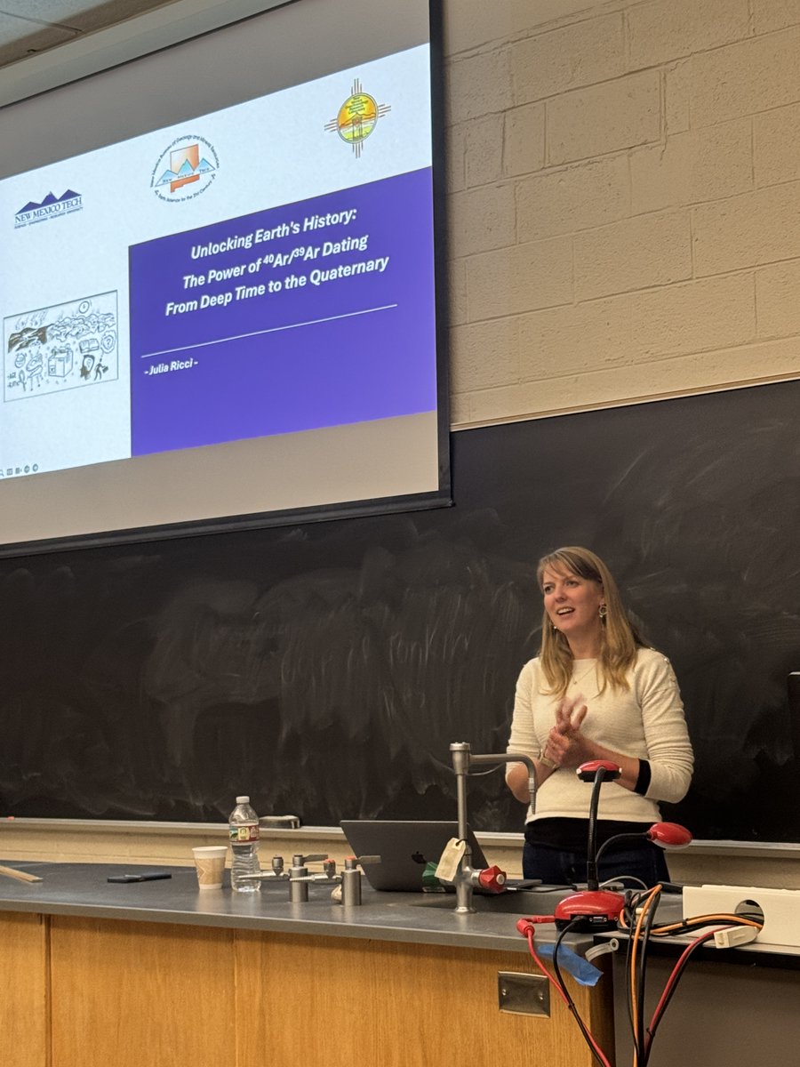 Thanks to Julia Ricci from <a href="/NMT_EES/">NMT Earth & Environmental Sciences</a> and the NM Bureau of Geology and Mineral Resources in Socorro for giving our Colloquium yesterday on the many uses of Argon geochronology.