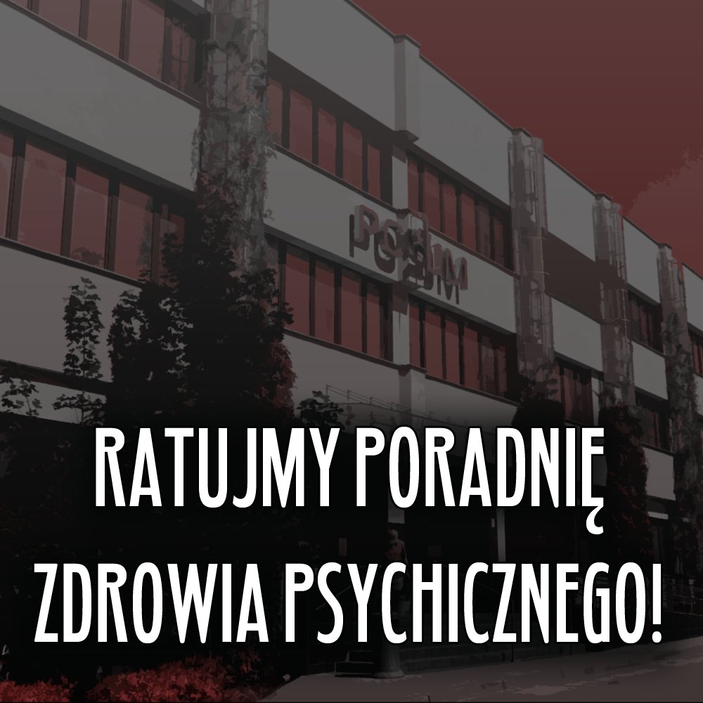 KolektywPyRA's tweet photo. STOP ZAMKNIĘCIU PORADNI ZDROWIA PSYCHICZNEGO W POSUM!

Wzmacniamy głosy osób walczących o to, by ich poradnia została! Nie wierzymy, że Miasto Poznań nie ma pieniędzy na tę konkretną poradnię!

Szmer: https://t.co/YYKiqIVZ4t
Meta: https://t.co/blvh7gAhIz https://t.co/Vvrl9vXJ6P