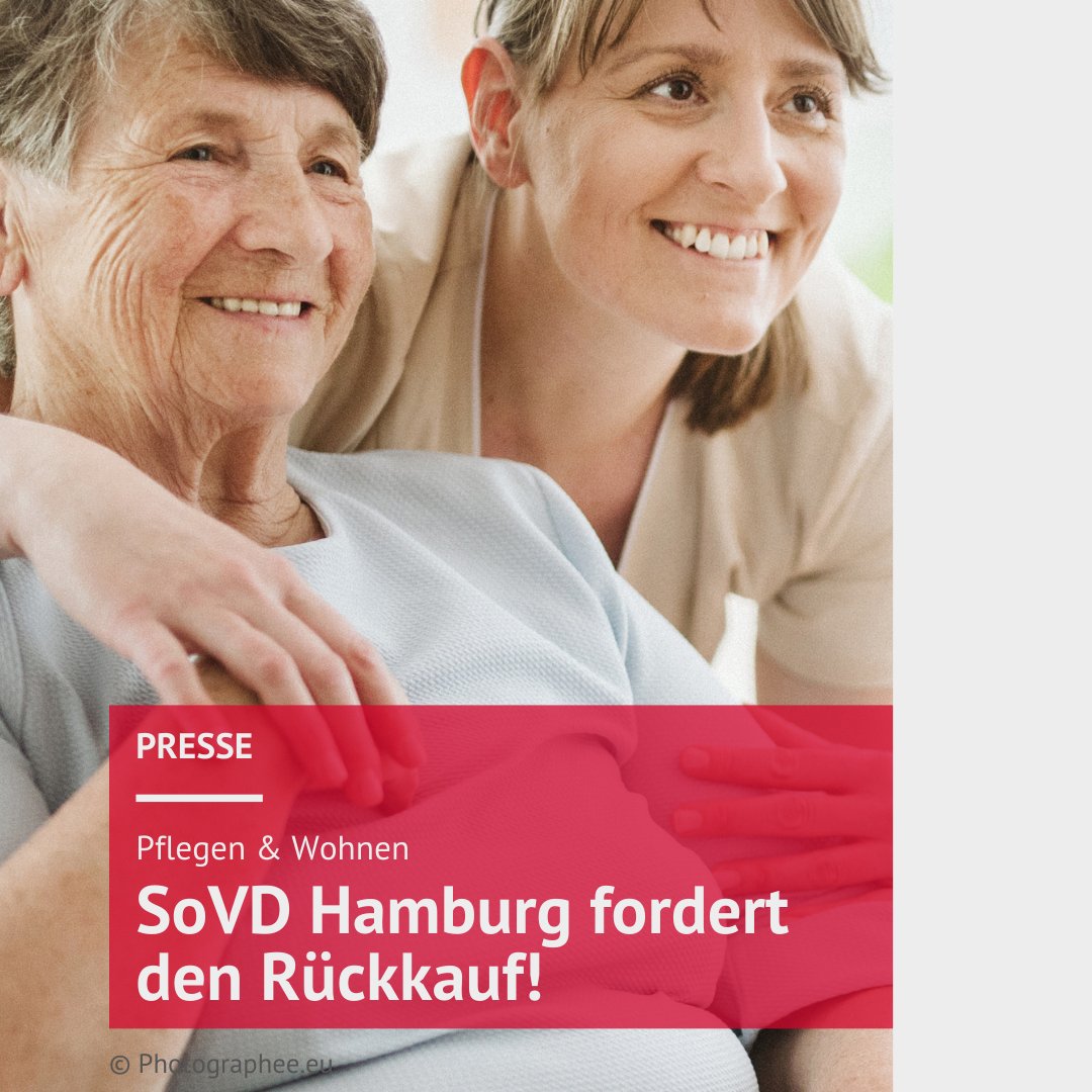 Pflege darf kein Luxus sein! Der SoVD Hamburg schlägt Alarm: Pflegeplätze werden knapp, die Kosten explodieren. <a href="/KlausWicher/">klaus.wicher</a> fordert den Hamburger Senat auf, Pflegen &amp; Wohnen wieder in öffentliche Hand zu bringen, um bezahlbare Pflege zu sichern.
sovd-hh.de/news-service/a…