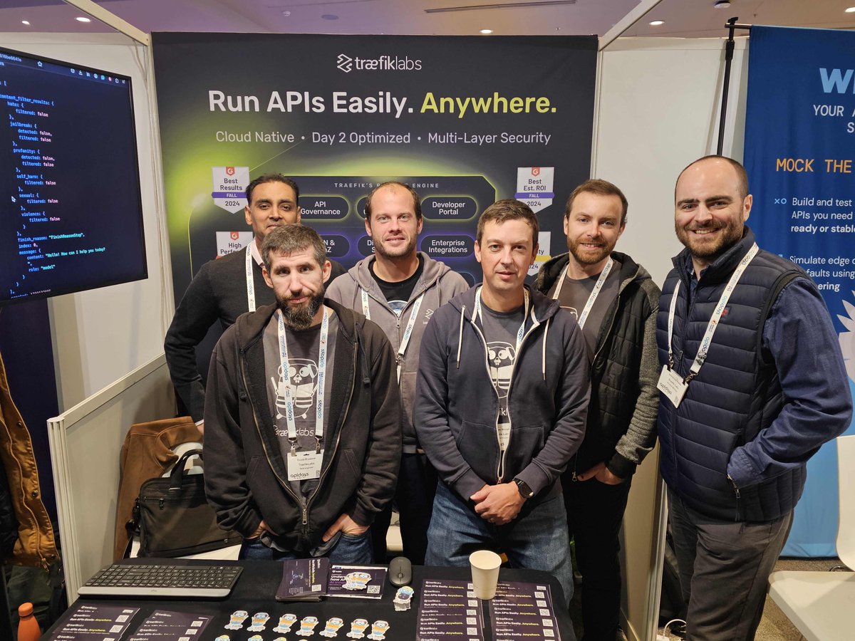 traefik's tweet photo. 🎉 Great energy at #apidaysParis!
From conversations on runtime API governance to live demos with our team and the launch of Traefik AI Gateway, it’s been an incredible week! 🚀
Until next time, Paris! 🇫🇷 https://t.co/3im7YfGRuU