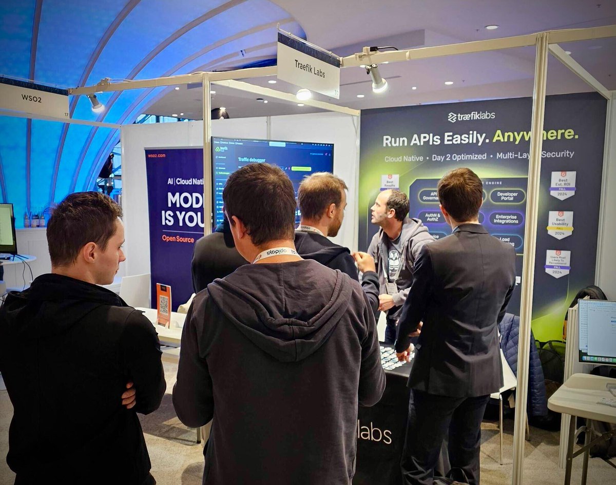 traefik's tweet photo. 🎉 Great energy at #apidaysParis!
From conversations on runtime API governance to live demos with our team and the launch of Traefik AI Gateway, it’s been an incredible week! 🚀
Until next time, Paris! 🇫🇷 https://t.co/3im7YfGRuU