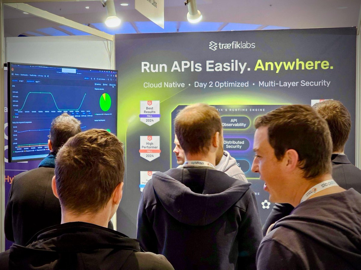 traefik's tweet photo. 🎉 Great energy at #apidaysParis!
From conversations on runtime API governance to live demos with our team and the launch of Traefik AI Gateway, it’s been an incredible week! 🚀
Until next time, Paris! 🇫🇷 https://t.co/3im7YfGRuU