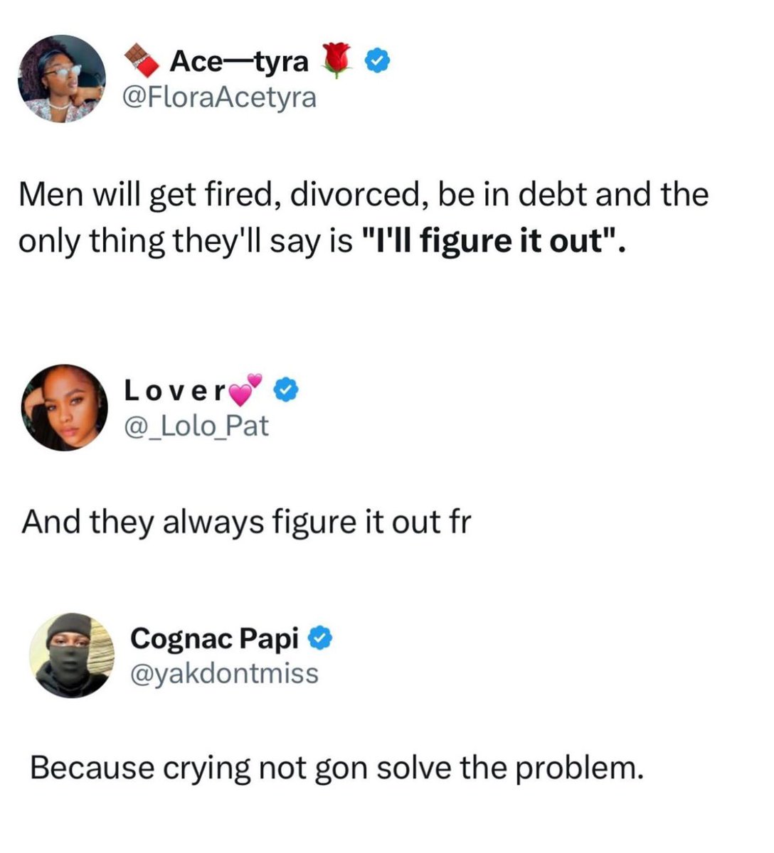 DudespostingWs's tweet photo. There’s really no other option than to “figure it out” https://t.co/WgBEL7cer9