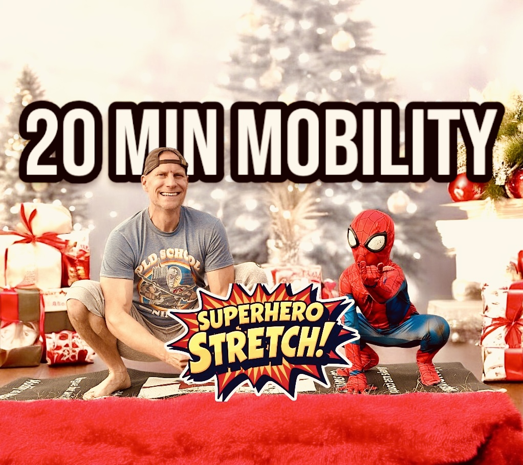 seanviguefit's tweet photo. NEW YOUTUBE WORKOUT! 
Do it here: https://t.co/4Ae1JuT1vr
20 minutes of mobility featuring my son as Spider-Man. Join us today!
#seanviguefitness #mobility #morningyoga https://t.co/iZsbzwZe2i
