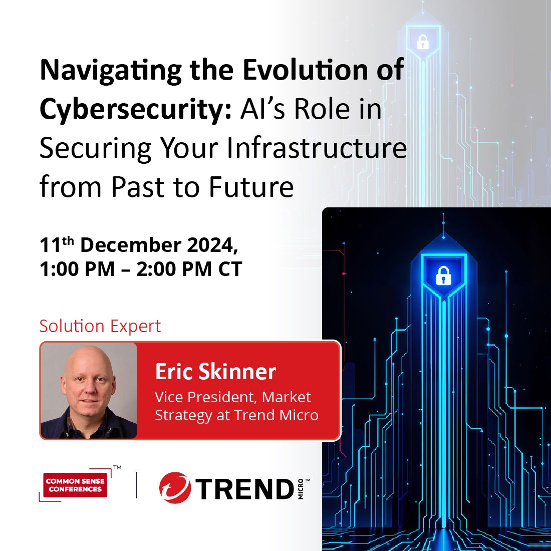Join Trend Micro on Dec 11th, 2024, as we explore the role of AI in securing your infrastructure! Our speaker will share insights on the impact of AI on cybersecurity, defense mechanisms, and proactive risk reduction measures. 

RSVP now: bit.ly/48O9giT 

#ai #risk