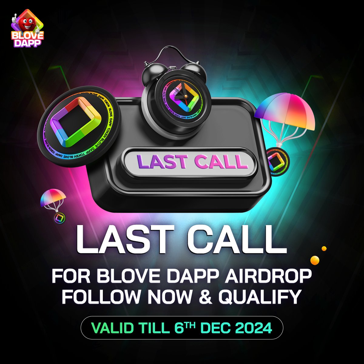 BLoveDApp's tweet image. 🚨 Last Call for BLove DApp Airdrop! 🚨

✨ By Popular Demand, It’s Back! ✨
Your chance to grab the BLove Airdrop is here! 🌟

💖 How to Claim:
👉 Follow BLove DApp on social media and secure your entry!

🌍 Don’t just watch others win—be the one who takes it all!
Follow NOW and…