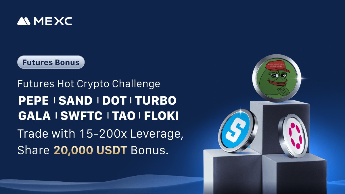 TirwalGroup's tweet photo. 💰 200x Futures Leverage Challenge is LIVE!

🚀 Trade with up to 200x leverage and grab your share of the 20,000 USDT bonus pool!

📈 Eligible Trading Pairs (USDT):
PEPE, SAND, DOT, TURBO, GALA, SWFTC, TAO, FLOKI

🔗 Enter now: https://t.co/vAw1l64xzL

#MEXC #FuturesChallenge https://t.co/Mt6B7UFDzf