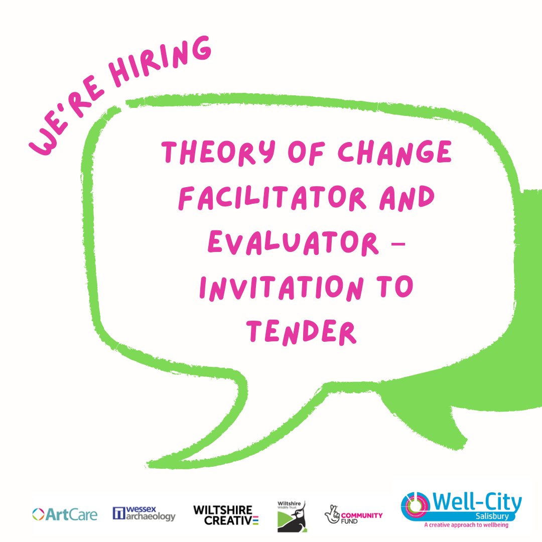 Who fancies working with us? 👋

We are seeking a critical friend to facilitate a Theory of Change model and to monitor and evaluate the impact and legacy of our community engagement project.

Interested? Check out the full job description details here➡️ wellcitysalisbury.co.uk/jobs/