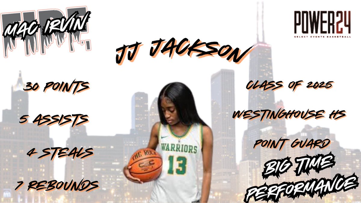 Mac Irvin Lady Fire S40 (@macirvingirls) on Twitter photo Big game in a loss to highly ranked Whitney Young from class of 25 pg <a href="/JamilahJackson_/">JamilahJackson13</a>. Sheโs a dynamic playmaker who can impact the game in so many different ways. Big start to her senior season! Keep hooping JJ! Big game in a loss to highly ranked Whitney Young from class of 25 pg <a href="/JamilahJackson_/">JamilahJackson13</a>. Sheโs a dynamic playmaker who can impact the game in so many different ways. Big start to her senior season! Keep hooping JJ!
