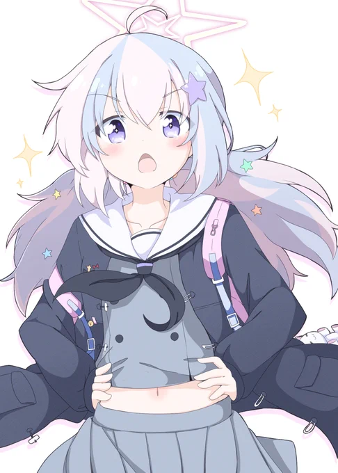 宇沢レイサ描いてて表情定まらなかったから全部差分として載せるのねん 