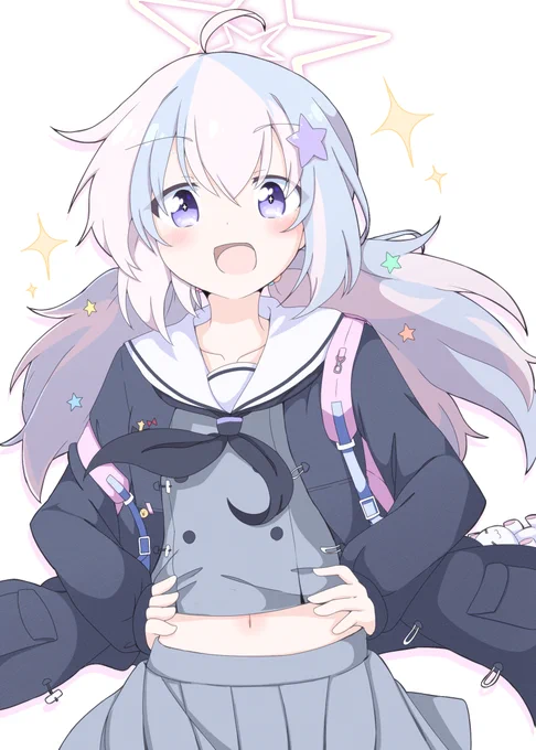 宇沢レイサ描いてて表情定まらなかったから全部差分として載せるのねん 