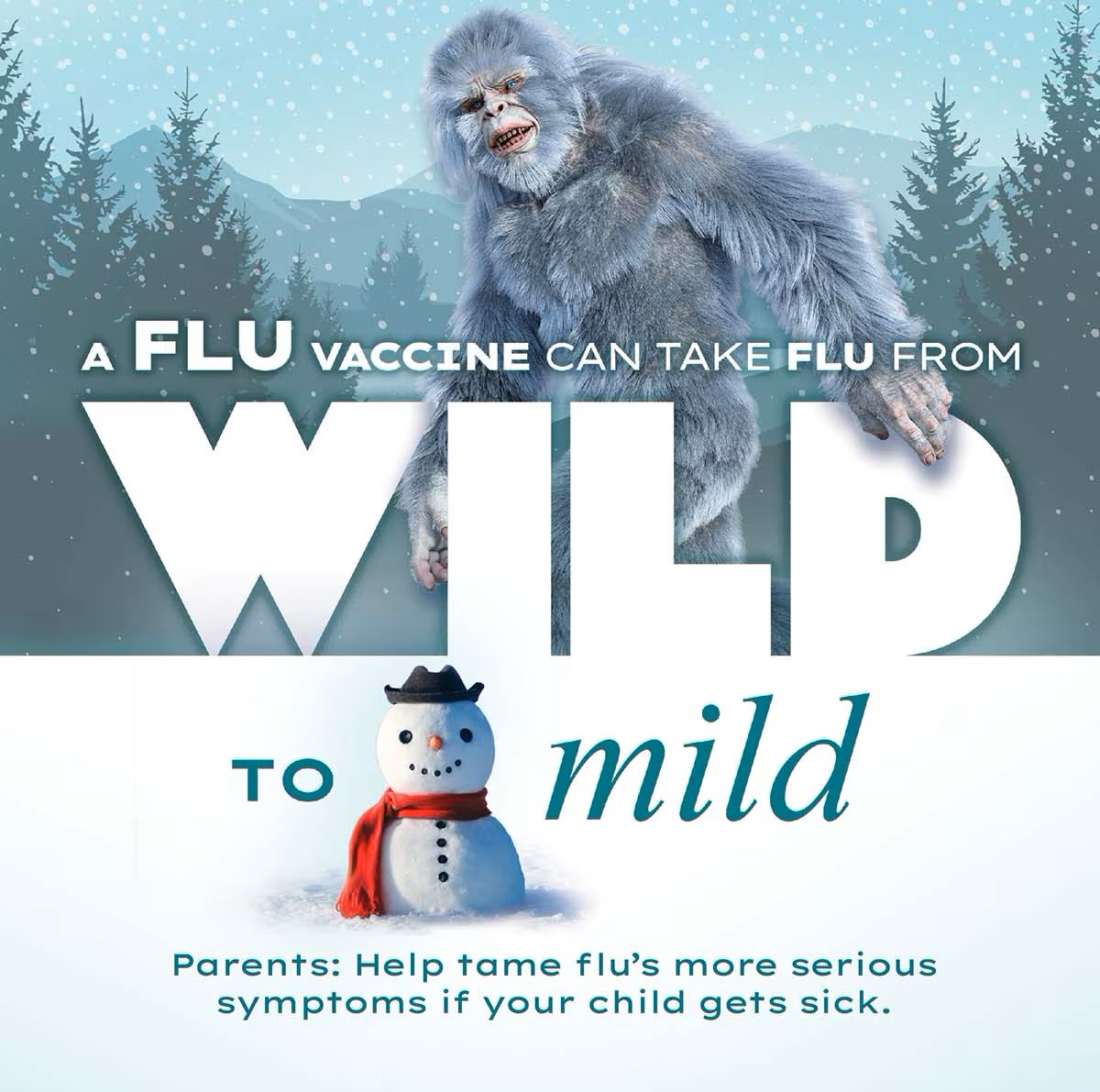 Help tame flu’s more serious symptoms if your child gets sick. National Influenza Vaccination Week is December 2-6!