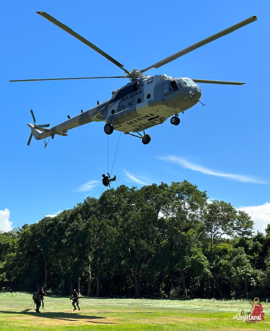SEMAR_mx's tweet photo. La preparación y el trabajo en equipo son clave para garantizar la seguridad y la soberanía nacional.

#TodoPorLaPatria
#ArmadaDeMéxico
#InfanteríaDeMarina https://t.co/Js5JUjWqPE