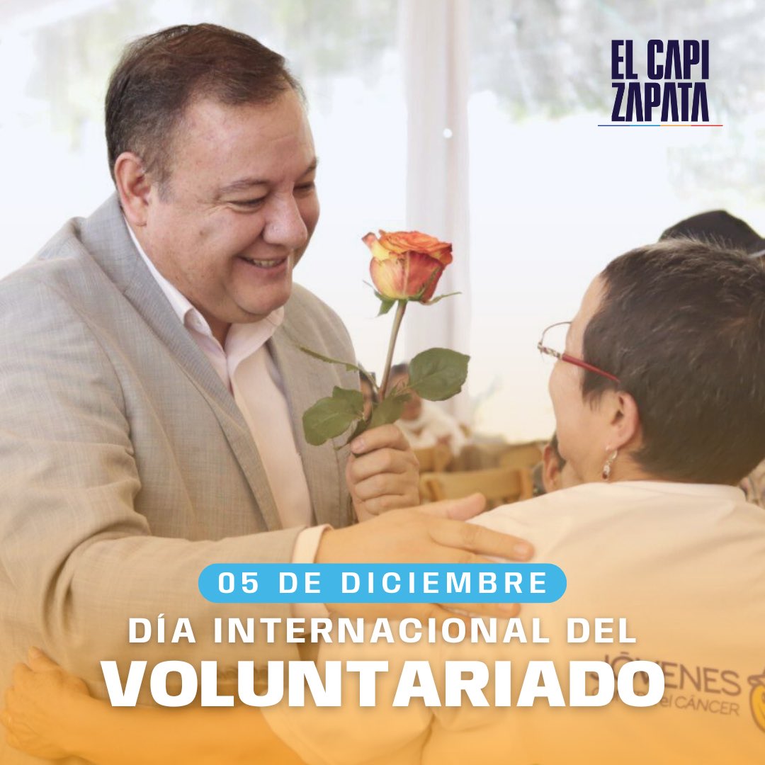 CapiZapataEC's tweet photo. En este día tan especial aprovecho para reconocer la labor de todos aquellos que dan sin esperar recibir.
Ser voluntario y apoyar a quienes lo necesitan es algo que me apasiona y disfruto hacer, porque sé que es forma de alcanzar una sociedad más justa.
#ElCapiZapata https://t.co/p9iNVoZKna