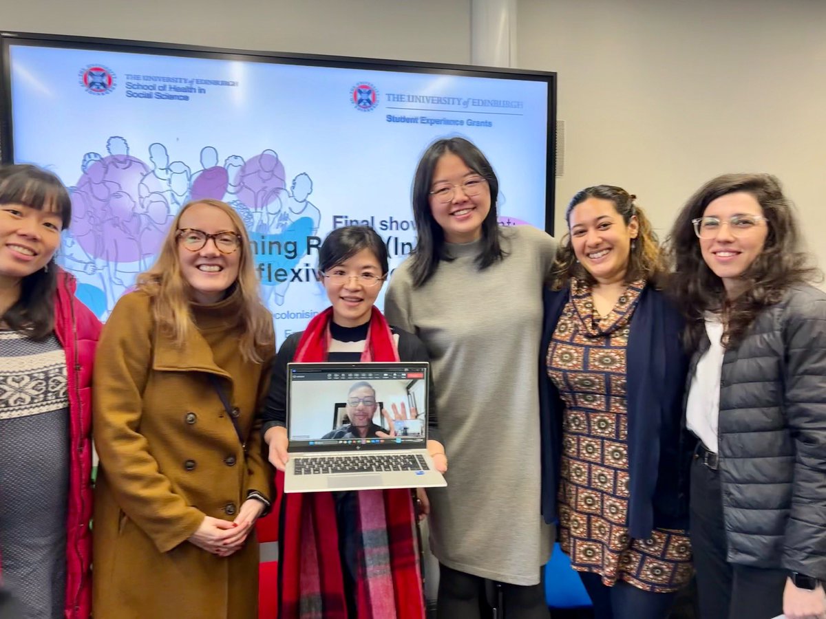 ninifangdr's tweet photo. Great time at Framing Racial (In)Equality final event today showcasing student voice &amp; brainstorming impactful actions to support racialised students @EdinUniHealth 
Grateful for ongoing support for Decolonising Group &amp; EDI Committee! @DrERydzewska @EdinUniStudents @EdinUniStaff https://t.co/isernKBhoe